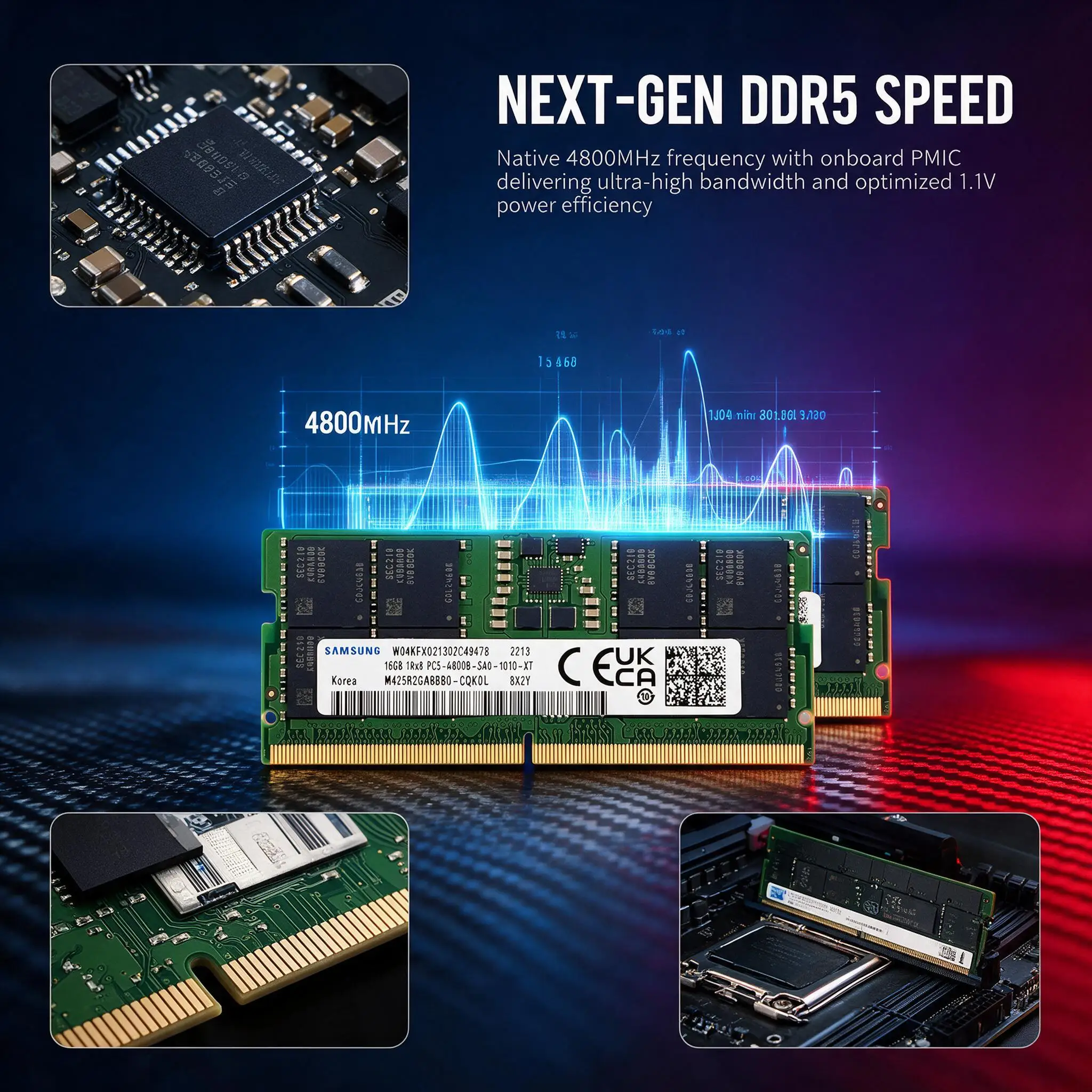 SAMSUNG DDR5 SODIMM RAM 8GB 8G – Ddr5 4800Mhz Bewertung und Preis