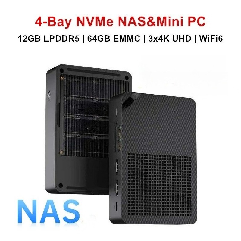 N150 4-Bay NAS Mini-PC 4*M.2 N – Ddr5 64Gb Bewertung und Preis